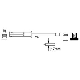 Comprar Juego de cables de encendido de BOSCH 0 986 357 048 a bajo precio de 38,85 €