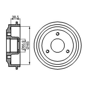 Comprar Tambor de freno de BOSCH 0 986 477 066 a bajo precio de 72,51 €