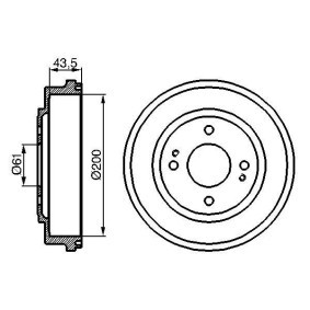 Comprar Tambor de freno de BOSCH 0 986 477 081 a bajo precio de 37,18 €