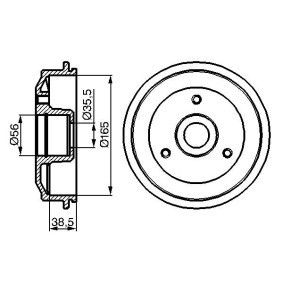 Comprar Tambor de freno de BOSCH 0 986 477 118 a bajo precio de 85,65 €