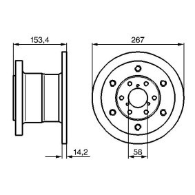 Bremsscheibe für IVECO von BOSCH
