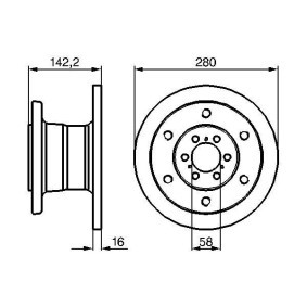 Bremsscheibe für IVECO von BOSCH