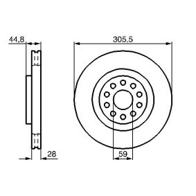 Acquista Disco freno da BOSCH 0 986 478 963 a buon mercato per soli 51,10 €