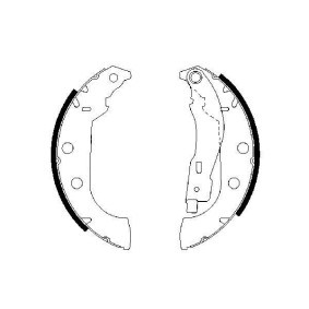 Bremsbackensatz 0 986 487 567 von BOSCH günstig für 32,12 € online kaufen