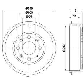 Køb Bremsetromle af MINTEX MBD255 til den lave pris 541,08 DKK
