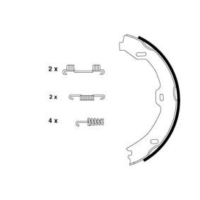 Bremsbackensatz, Feststellbremse MFR568 von MINTEX günstig für 57,85 € online kaufen