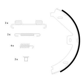 Bremsbackensatz, Feststellbremse MFR624 von MINTEX günstig für 64,62 € online kaufen