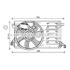 Kühlerlüfter MZ7554 von PRASCO günstig für 320,28 € online kaufen