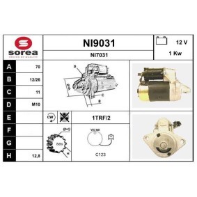 Anlasser NI9031 von SNRA günstig für 131,39 € online kaufen