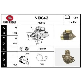 Anlasser NI9042 von SNRA günstig für 146,01 € online kaufen
