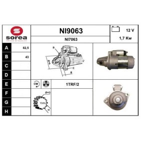 Anlasser NI9063 von SNRA günstig für 285,67 € online kaufen