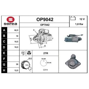 Anlasser OP9042 von SNRA günstig für 223,06 € online kaufen