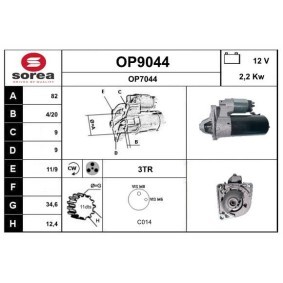 Anlasser OP9044 von SNRA günstig für 195,55 € online kaufen