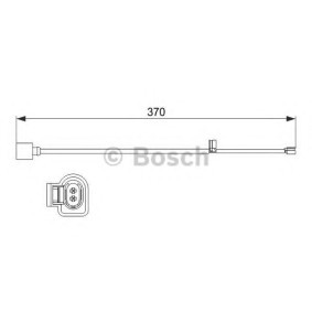 Warnkontakt, Bremsbelagverschleiß 1 987 473 534 von BOSCH günstig für 14,32 € online kaufen