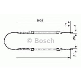 Handbremsseil für CITROËN von BOSCH