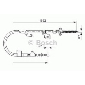 Handbremsseil 1 987 477 535 von BOSCH günstig für 59,34 € online kaufen