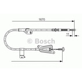 Handbremsseil 1 987 477 943 von BOSCH günstig für 52,14 € online kaufen