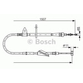 Handbremsseil 1 987 477 995 von BOSCH günstig für 21,25 € online kaufen