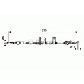 Handbremsseil 1 987 482 091 von BOSCH günstig für 37,05 € online kaufen