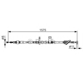 Handbremsseil 1 987 482 095 von BOSCH günstig für 42,49 € online kaufen