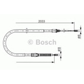 Handbremsseil 1 987 482 190 DS von BOSCH