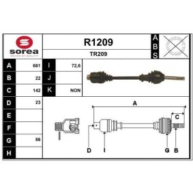 Compre Veio de transmissão da SNRA R1209 a um preço baixo por 268,19 €