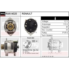 Lichtmaschine für VOLVO von DELCO REMY