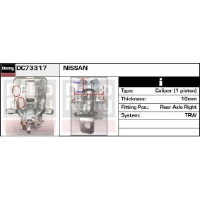 Bremssattel für NISSAN von DELCO REMY