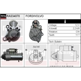 Anlasser RAS34070 von DELCO REMY günstig für 114,85 € online kaufen