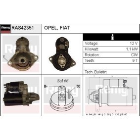 Anlasser RAS42351 von DELCO REMY günstig für 92,88 € online kaufen