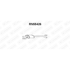 Compre Panela de escape dianteira de VENEPORTE online para MEGANE I Grandtour (KA0/1_) a preços moderados
