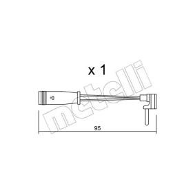 Warnkontakt, Bremsbelagverschleiß SU.129 von METELLI günstig für 4,15 € online kaufen
