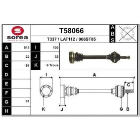 Comprar Árbol de transmisión de EAI T58066 a bajo precio de 112,24 €