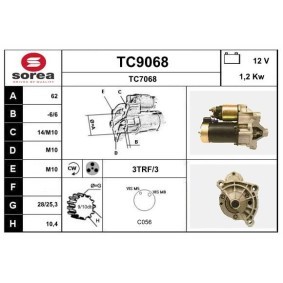 Compre Motor de arranque da SNRA TC9068 a um preço baixo por 113,66 €