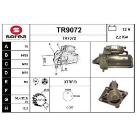 Anlasser TR9072 von SNRA günstig für 115,68 € online kaufen