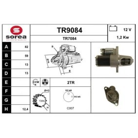 Anlasser TR9084 von SNRA günstig für 233,82 € online kaufen