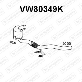 Katalysator des Herstellers VENEPORTE - Originalware Artikelnummer: VW80349K