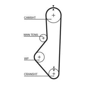 Achetez des Courroie de distribution GATES 5149XS à prix pour 16,19 €
