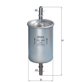 Kraftstofffilter KL 555 von MAHLE ORIGINAL günstig für 10,80 € online kaufen