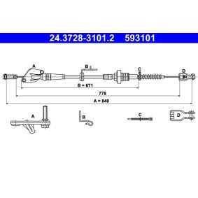 Acquista Cavo frizione da ATE 24.3728-3101.2 a buon mercato per soli 36,94 €