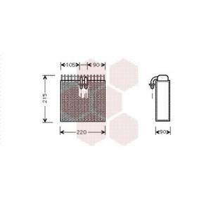 Acquista Evaporatore climatizzatore da VAN WEZEL 1700V257 a buon mercato per soli 124,64 €