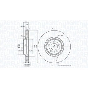 Bremsscheibe 360406085801 von MAGNETI MARELLI günstig für 166,36 € online kaufen