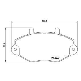Bremsbeläge für FORD von MAGNETI MARELLI