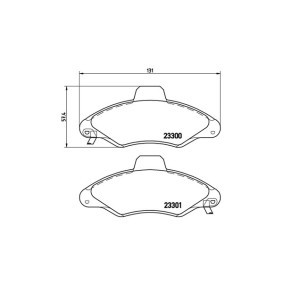 Bremsbeläge für FORD von MAGNETI MARELLI