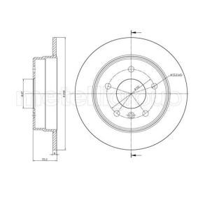 Bremsscheibe 23-0599C von METELLI günstig für 27,72 € online kaufen