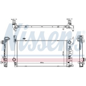 Comprar Radiador, refrigeración del motor de NISSENS 606565 a bajo precio de 167,85 €