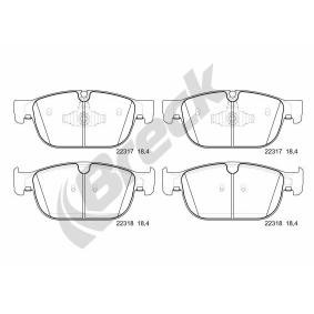 Achetez des Plaquettes de frein BRECK 22317 00 553 00 à prix pour 64,75 €