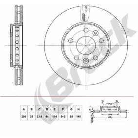 Achetez des Disque de frein BRECK BR 433 VA100 à prix pour 82,61 €