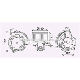 Köp Elektrisk motor, kupéfläkt av PRASCO OL8689 till det låga priset 1439,99 kr