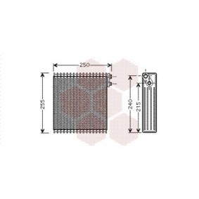 Compre Evaporador, ar condicionado da VAN WEZEL 5300V389 a um preço baixo por 171,20 €